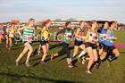Senior womens North Eastern Cross Country, Redcar. Photo:  David T. Hewitson/Sports for All Pics